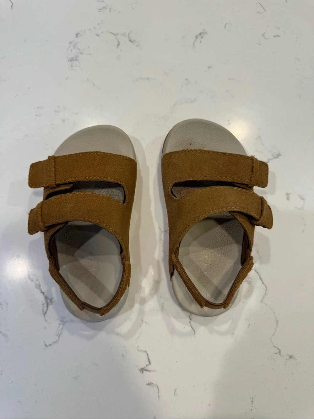 Reef Kids' Little Ojai sandals in tan suede Toddler size 9